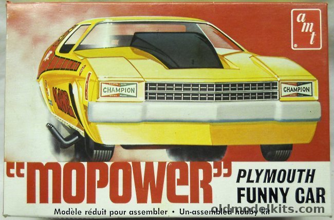 AMT 1/25 Mopower Plymouth Funny Car, T351 plastic model kit